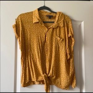 Cute tie front boho top